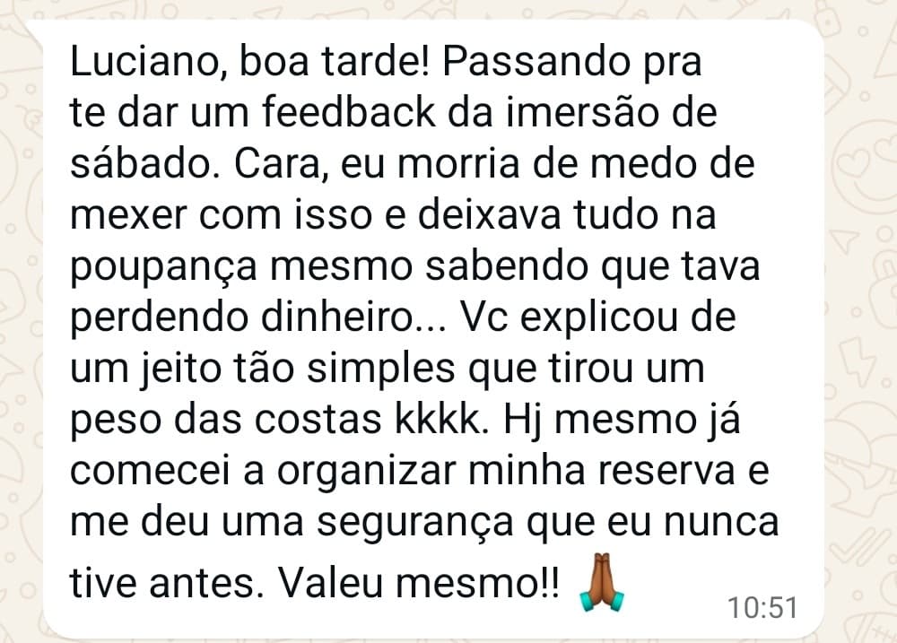 Feedback de aluno no WhatsApp 5